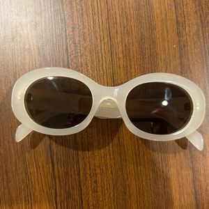 NWT Celine Oval Triomphe Sunglasses. Ivory brown.